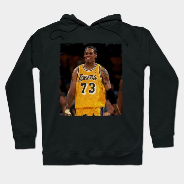 Dennis Rodman in Lakers Hoodie by MJ23STORE